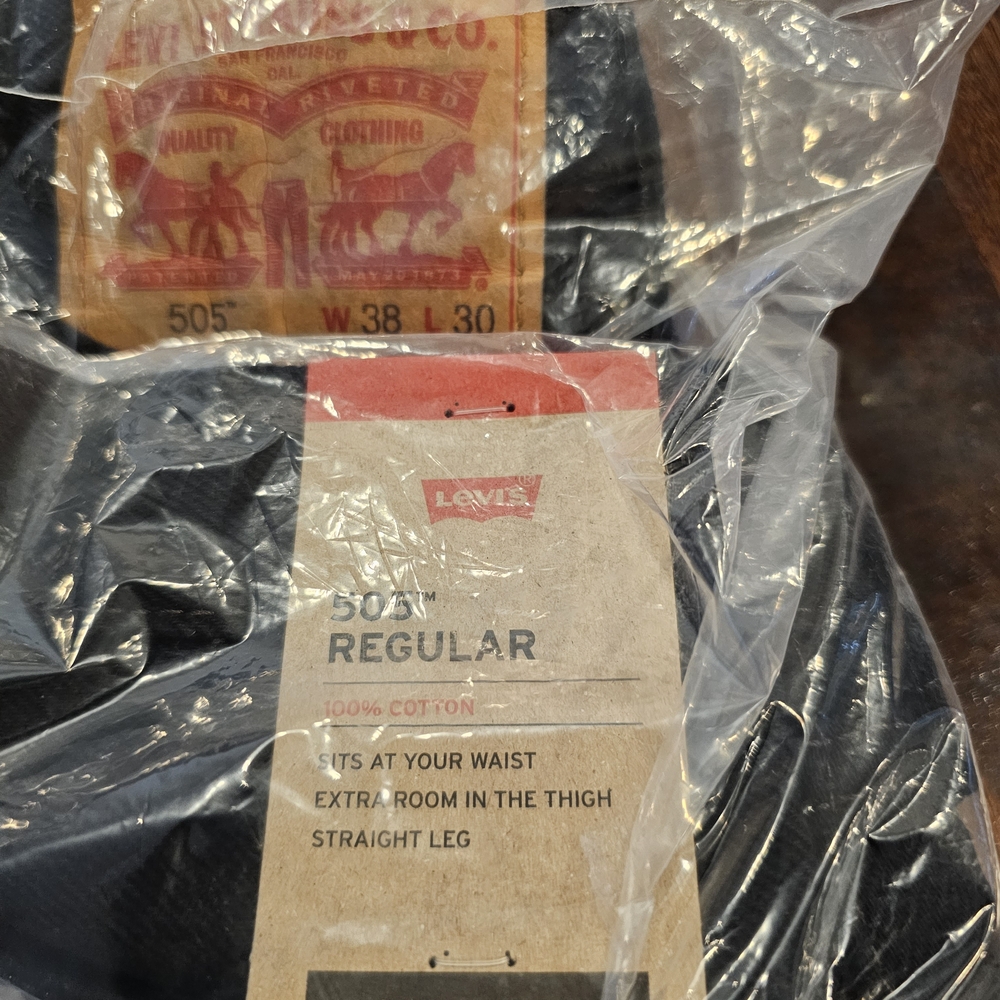 Levi's 505 Original Fit Jeans with Black and Red Label